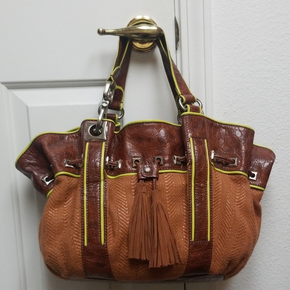FRANCESCO BIASIA purse Large satchel faux leather